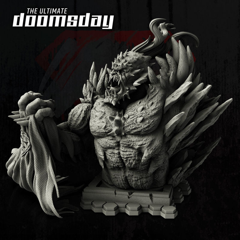 Doomsday Bust 3D-model klaar om STL af te drukken