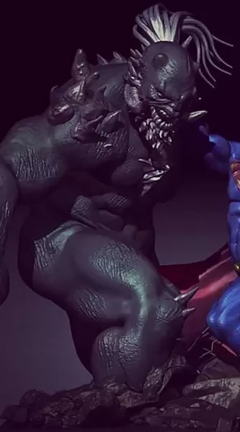 Doomsday vs Superman 3D Baskı Modeli