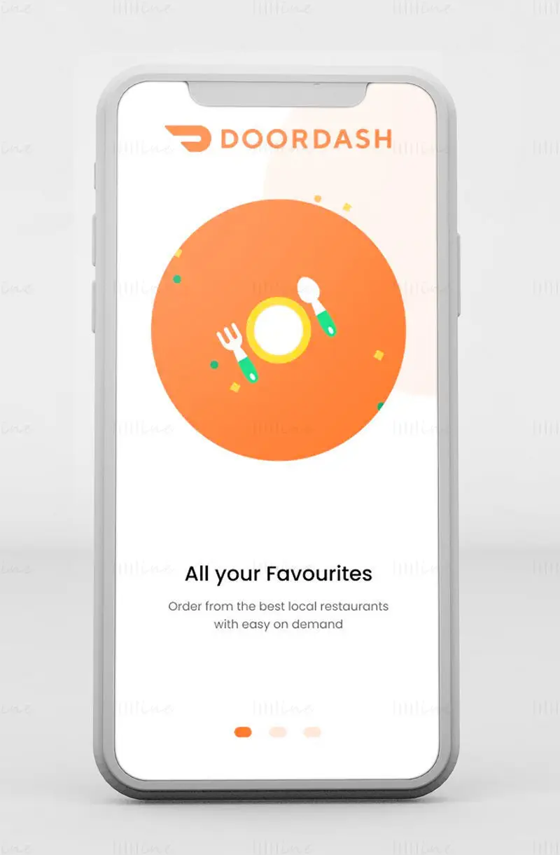 DoorDash App herontwerp UI UX Figma-sjabloon