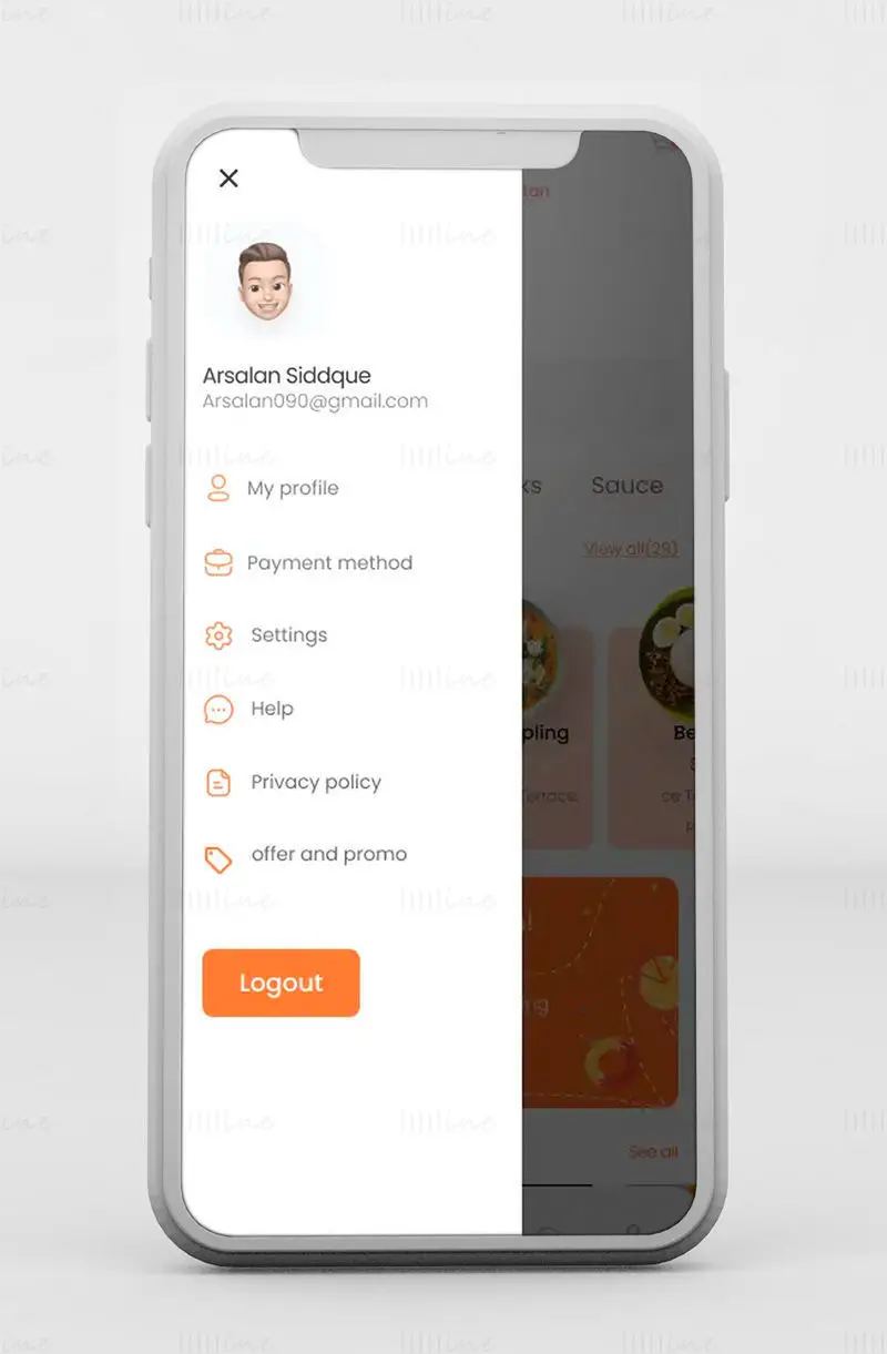 DoorDash App Redesign UI UX Figma-Vorlage