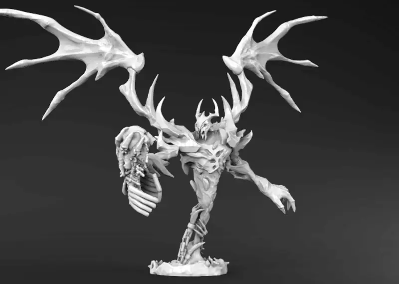 DotA2 Shadow Fiend Figuries 3D Print Model STL fájl