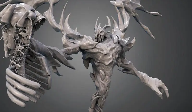 DotA2 Shadow Fiend Figuries 3D Print Model STL fájl