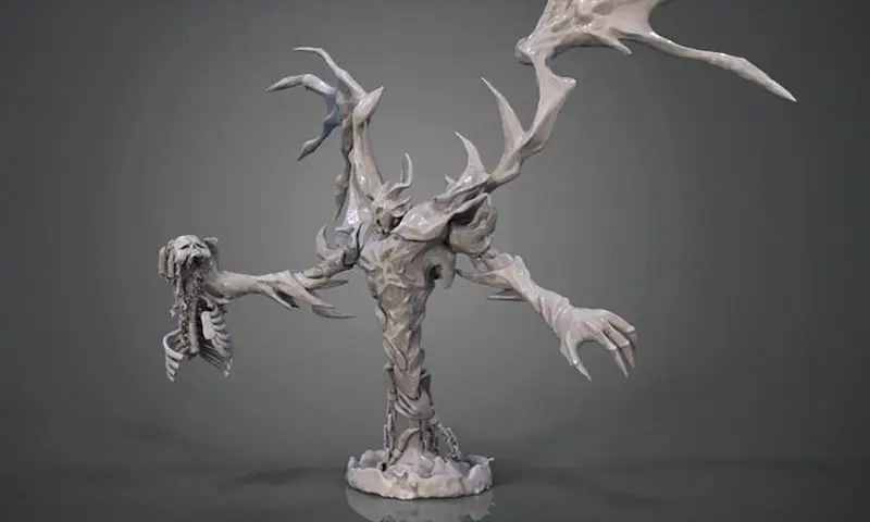 DotA2 Shadow Fiend Figuries 3D Print Model STL fájl