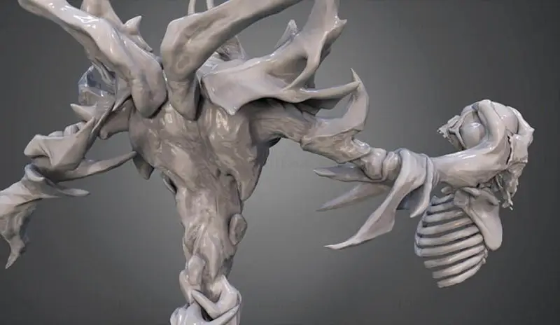 DotA2 Shadow Fiend Figuries 3D Print Model STL fájl