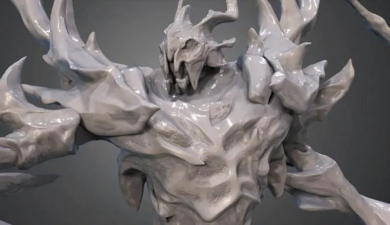 DotA2 Shadow Fiend Figuries 3D Print Model STL fájl