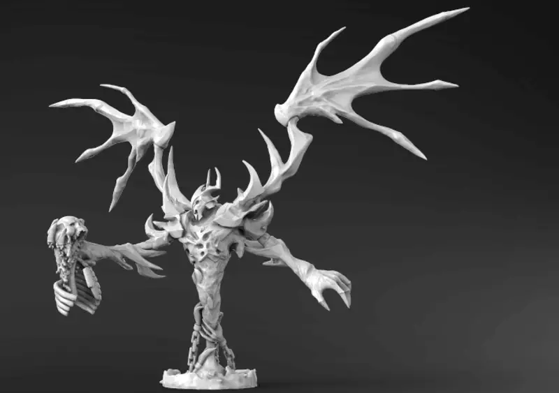 DotA2 Shadow Fiend Figuries 3D Print Model STL fájl