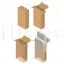 Double grids packaging box dieline vector