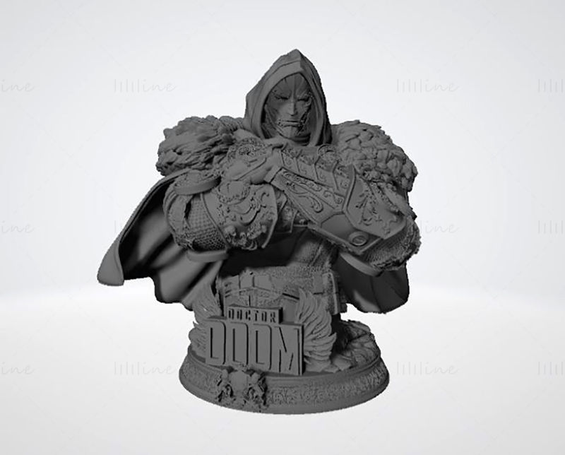 Dr Doom Bust 3D Printing Model STL