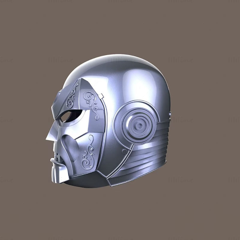 Dr Doom Legendary Series Helmet 3D Model Ready to Print STL