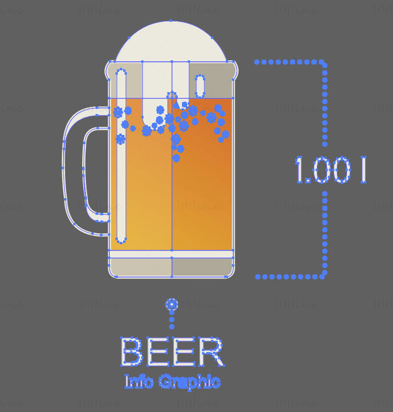 Draft Beer Cup vector
