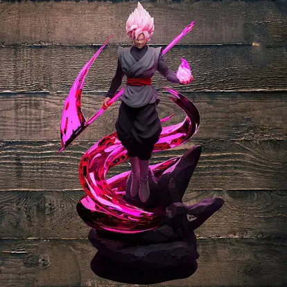 Dragon Ball Goku Black Statue 3D Printing Model STL