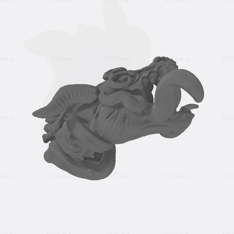 龙头壁挂式 3D 打印模型