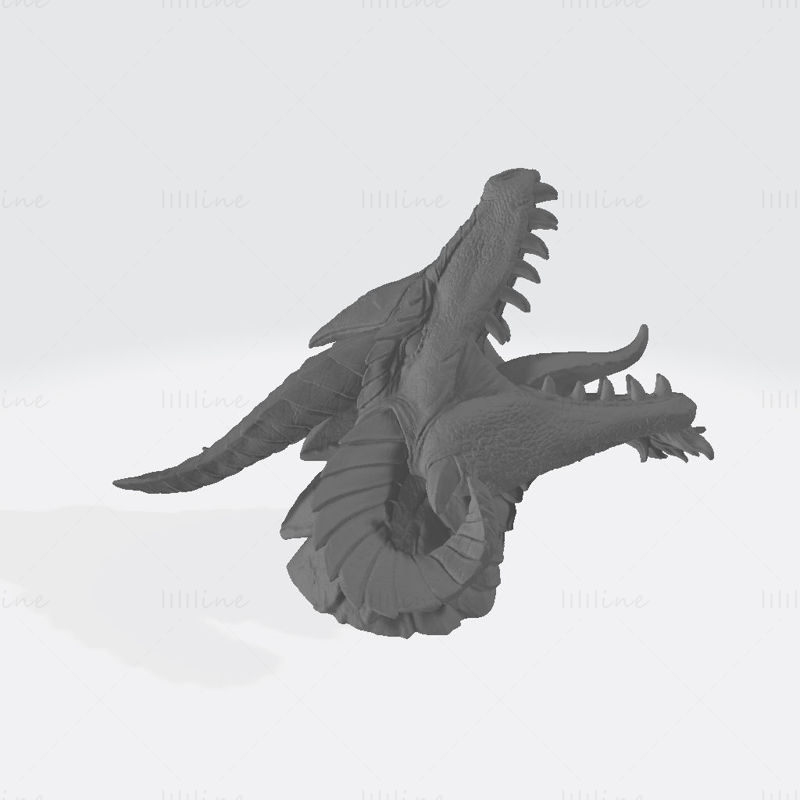 Supports muraux Dragon Head Modèle d'impression 3D