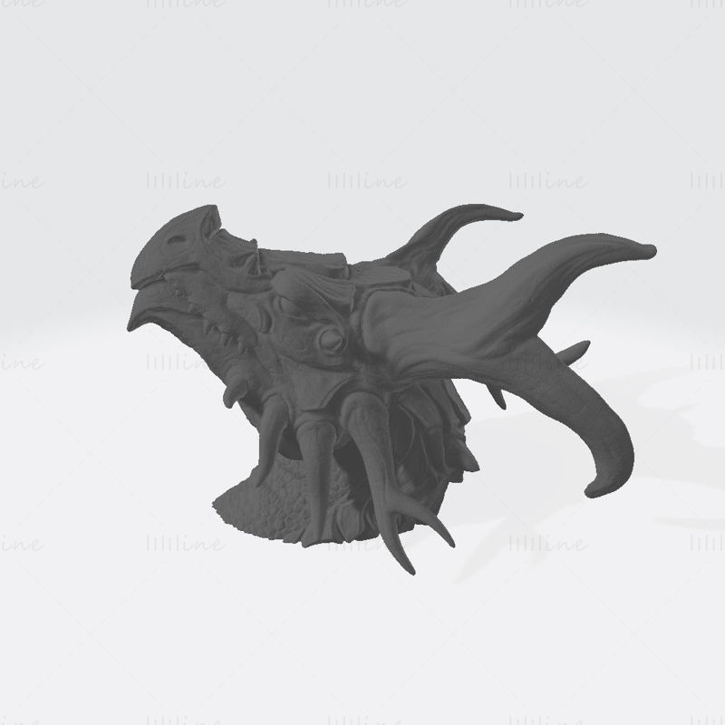 Настенные крепления с головой дракона Модель для 3D-печати