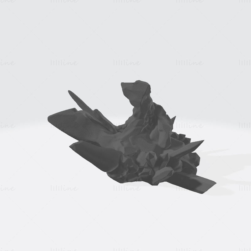 龙头壁挂式 3D 打印模型