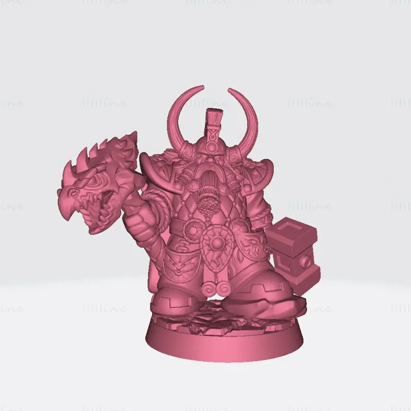Dragonthyr miniaturen 3D-printmodel STL