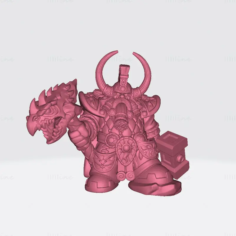 Dragonthyr miniaturen 3D-printmodel STL