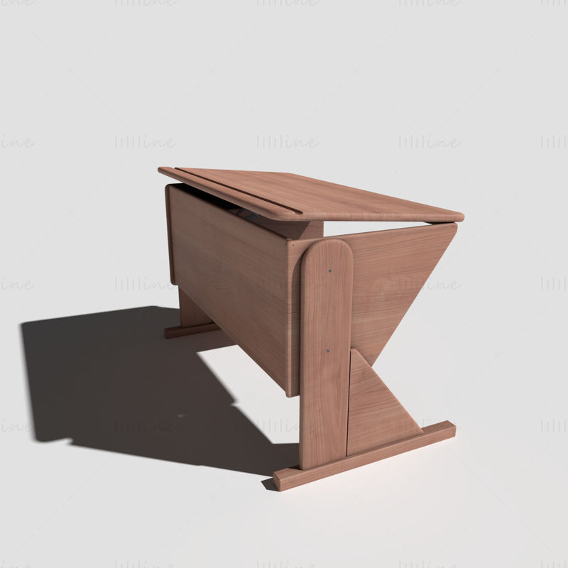 3D модель стола для рисования