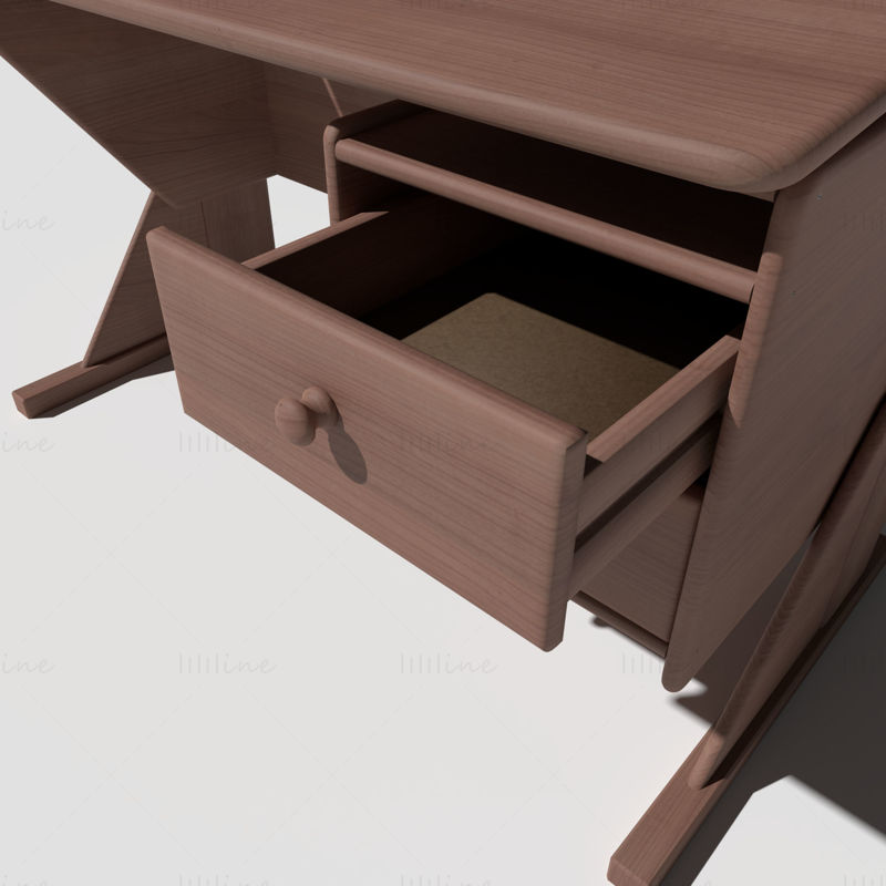 绘图台绘画桌3D 模型