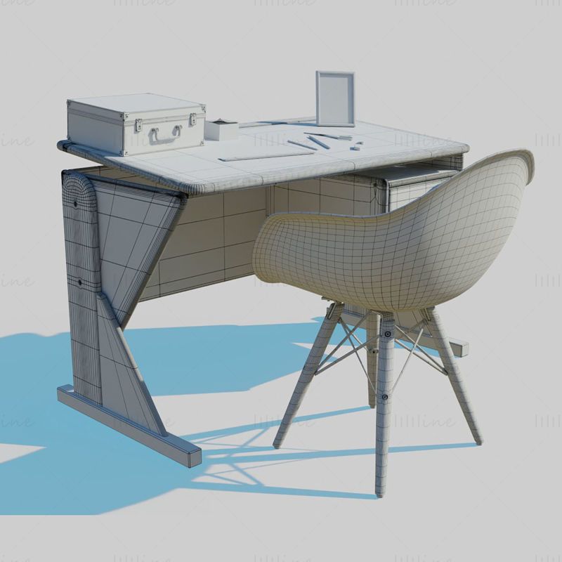 3D модель рабочего места для рисования