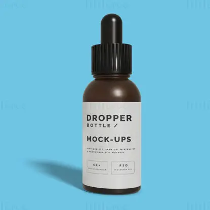 Dropper Bottle Mockup Photoshop