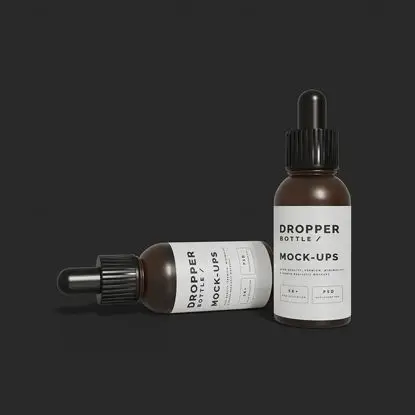 Dropper Bottle Mockup PSD