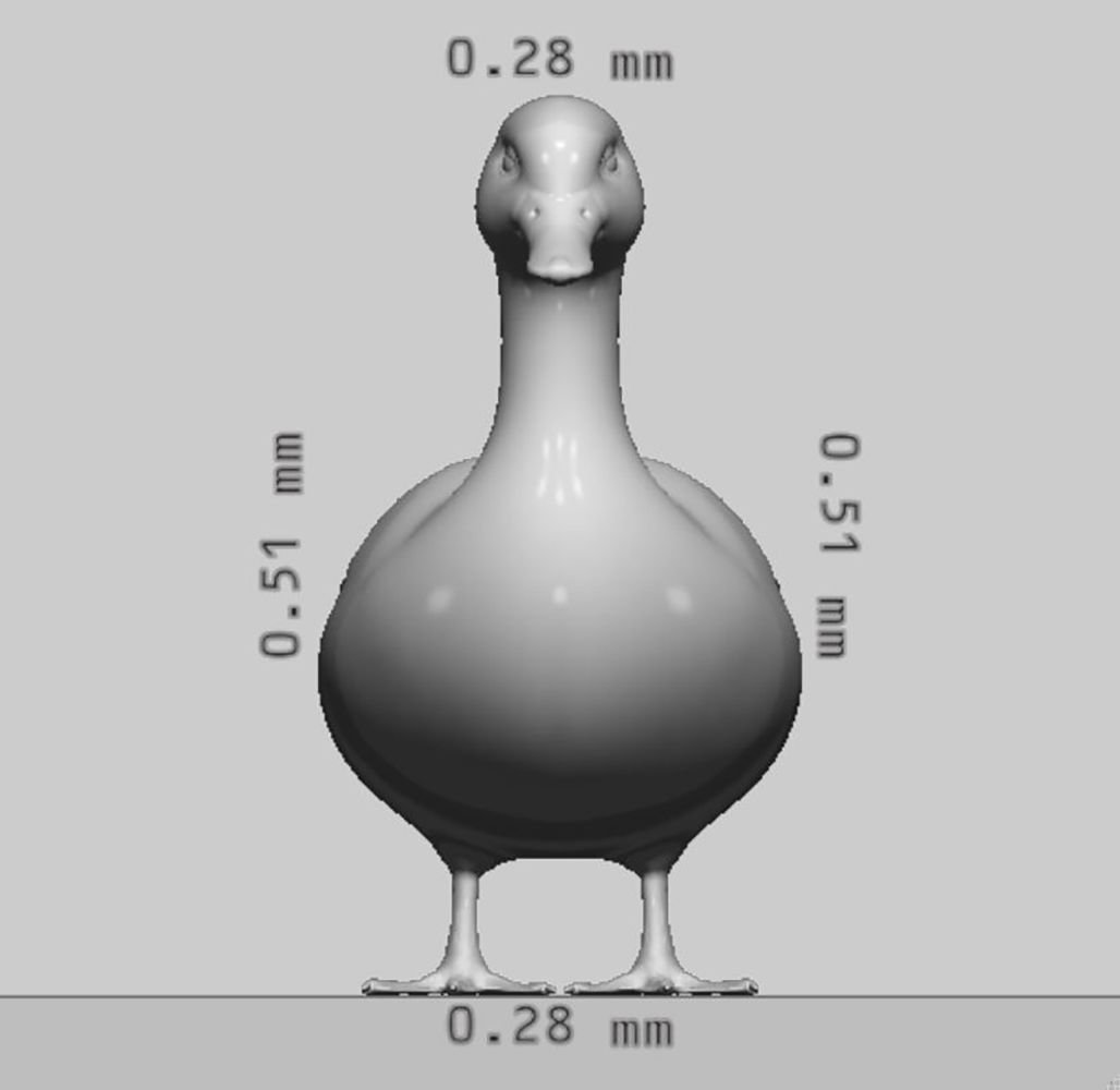 Duck animal 3d model ready to print