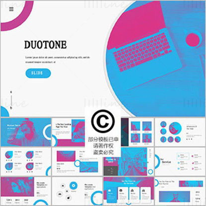 Duotone PowerPoint-mal
