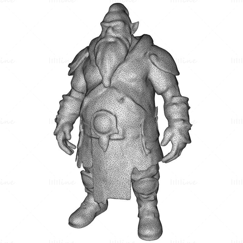 Dvergkrigernes ultimate samling: 3D-utskriftsmodeller av fantasifigurer