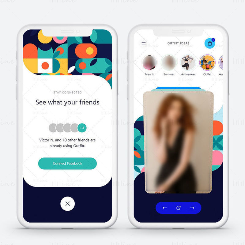 E-E-commerce Mobile App UI Kit 24 Screen