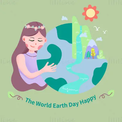 Poster PSD della Giornata della Terra