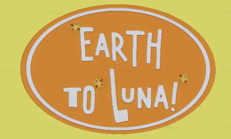 Earth to Luna! ( o show da Luna!) 3D Printing Model STL