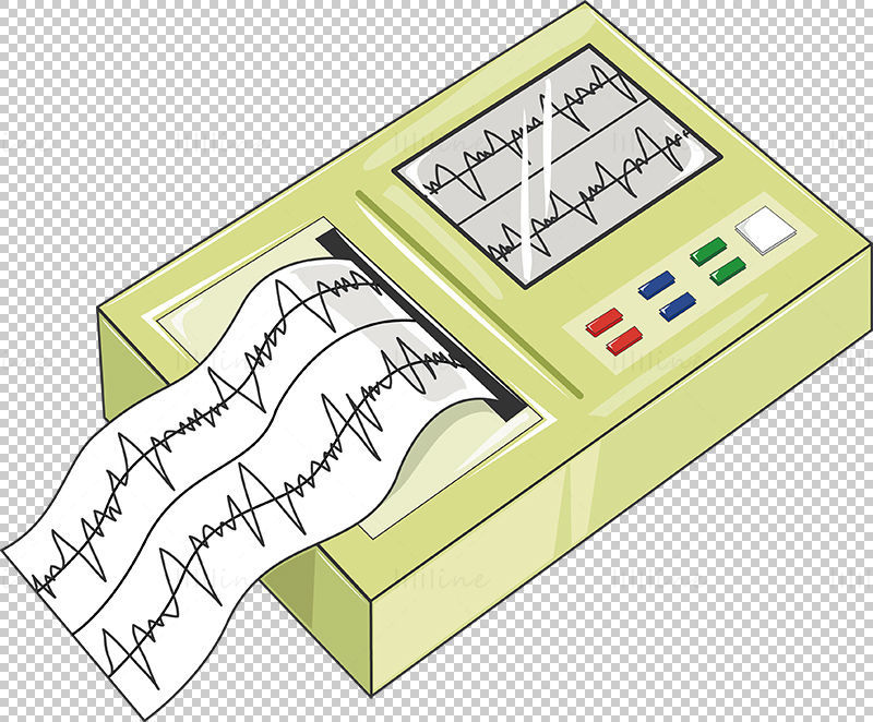 Vektor monitorja EKG