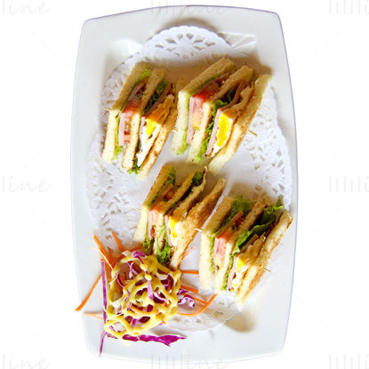Egg and Ham Sandwiches PNG