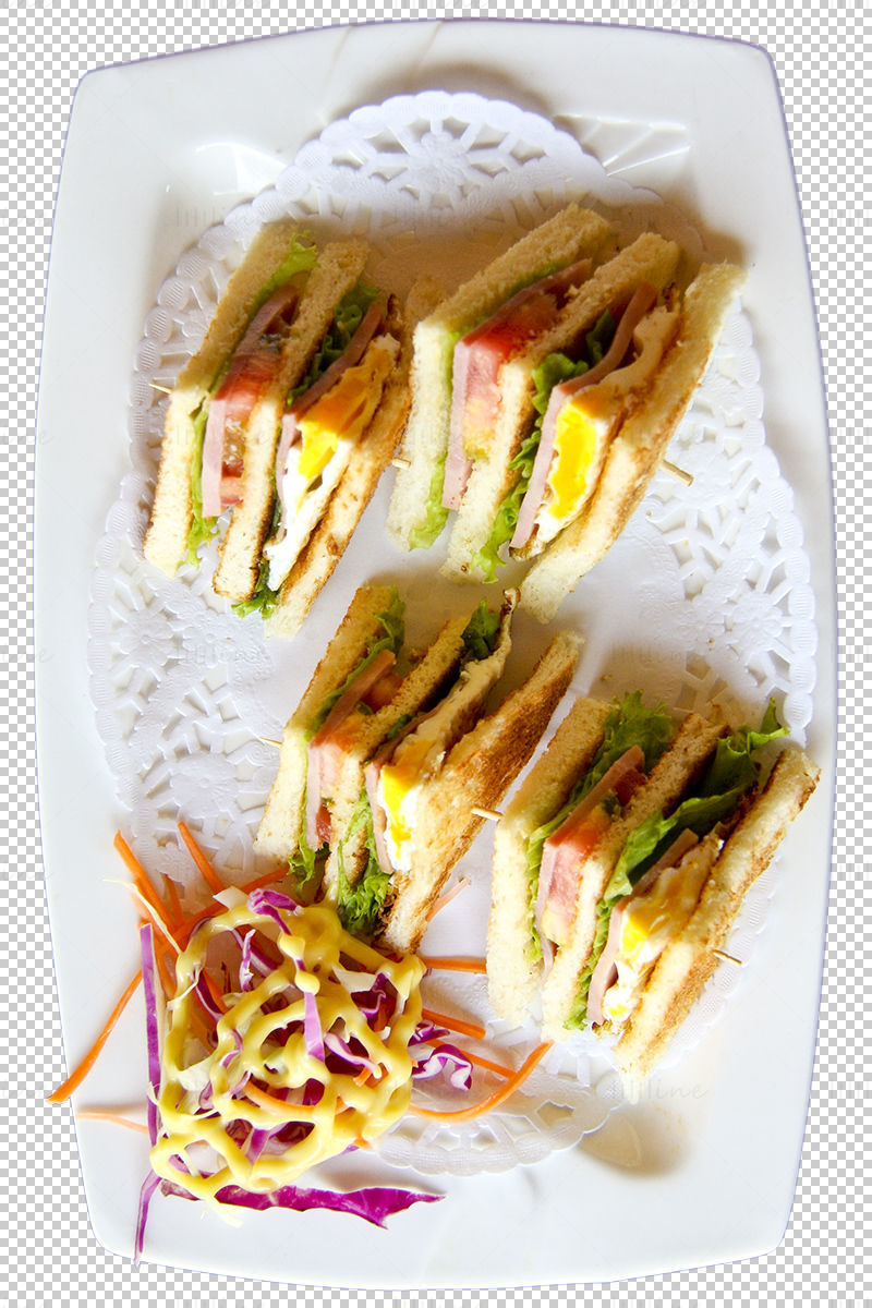 Egg and Ham Sandwiches PNG