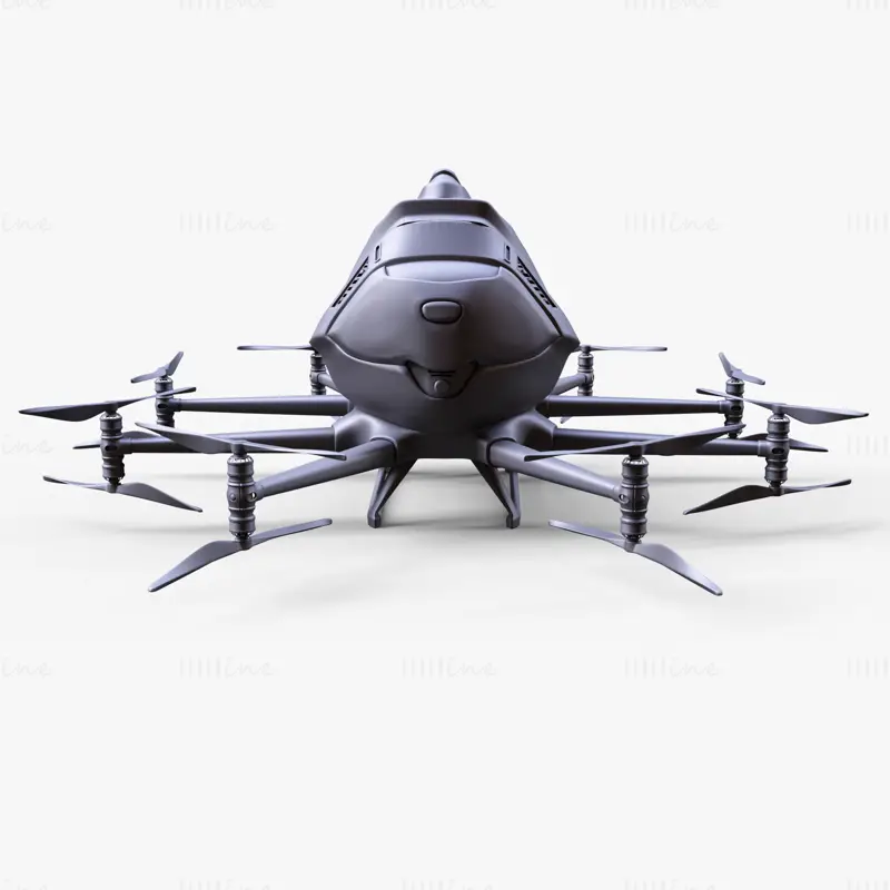 Ehang Drone Car 3D Model
