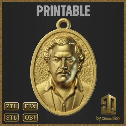 El Patron Bust Jewelry 3D Print Model