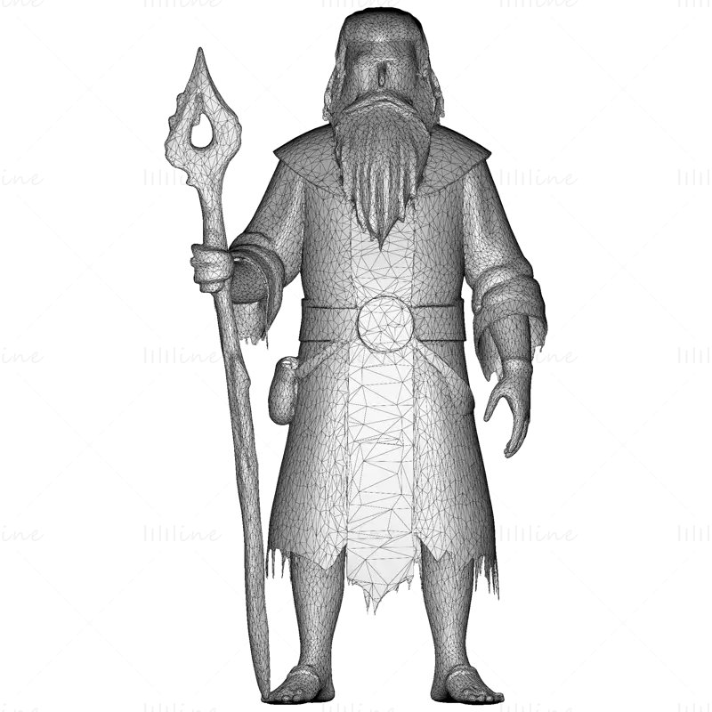 Datoteke STL 3D-tiskalnika Elden Sages: Utelešena fantazijska modrost