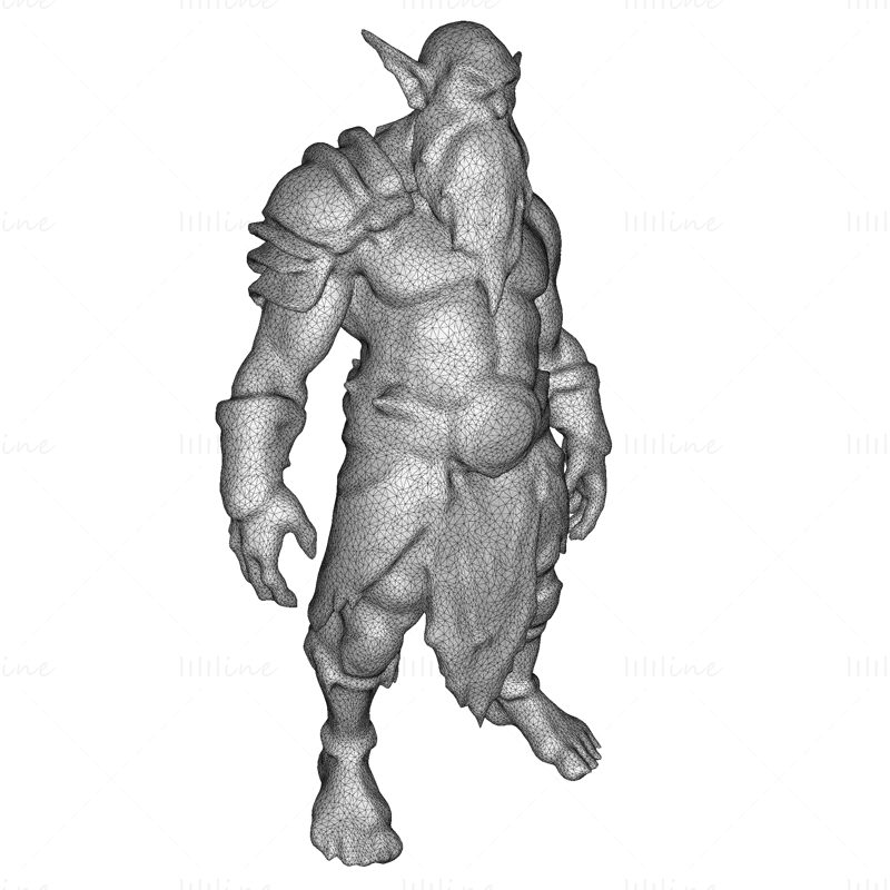 Modelul de imprimare 3D Elder Orc Guardian