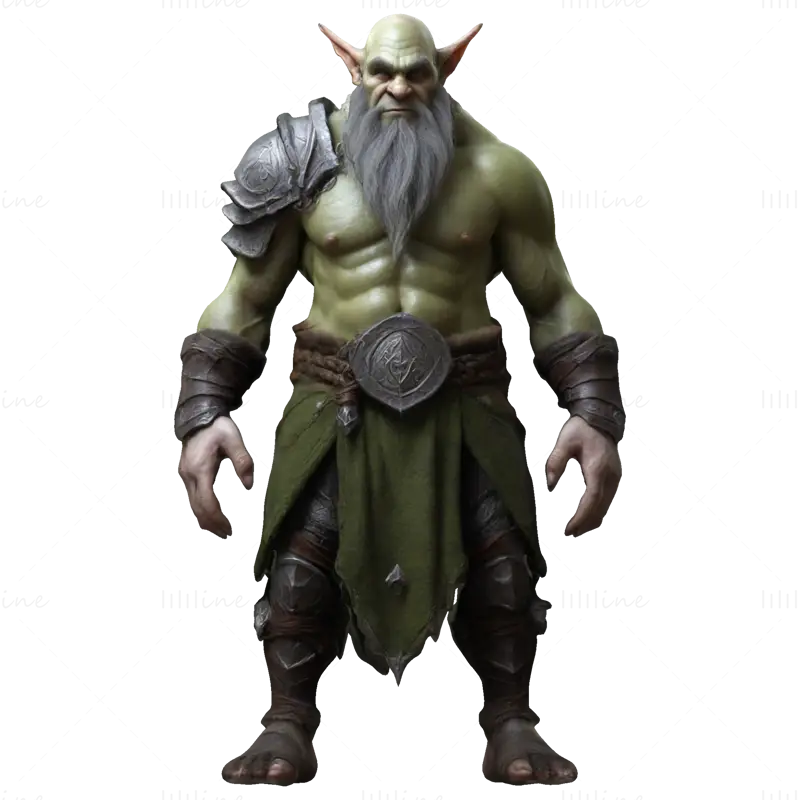 Modelul de imprimare 3D Elder Orc Guardian