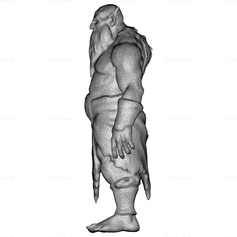 Modelul de imprimare 3D Elder Orc Guardian