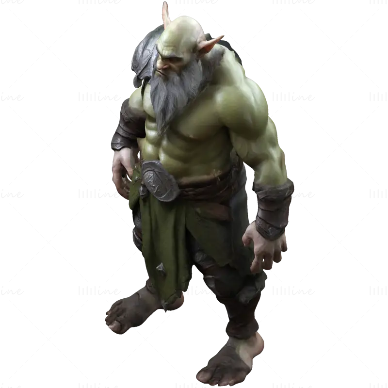 Modelul de imprimare 3D Elder Orc Guardian