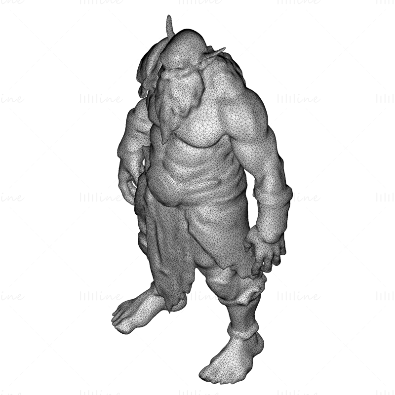 Modelul de imprimare 3D Elder Orc Guardian