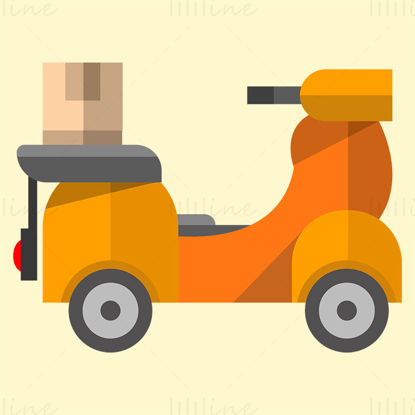 Electrical motorbike vector icon
