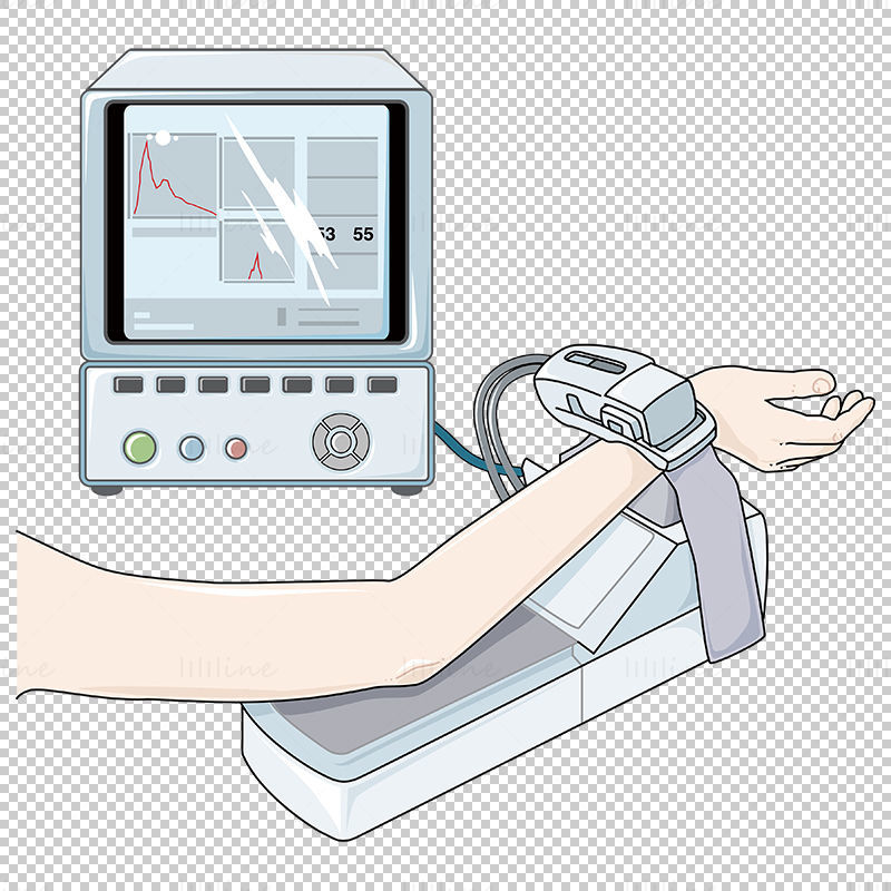 電子血圧測定のベクトル図