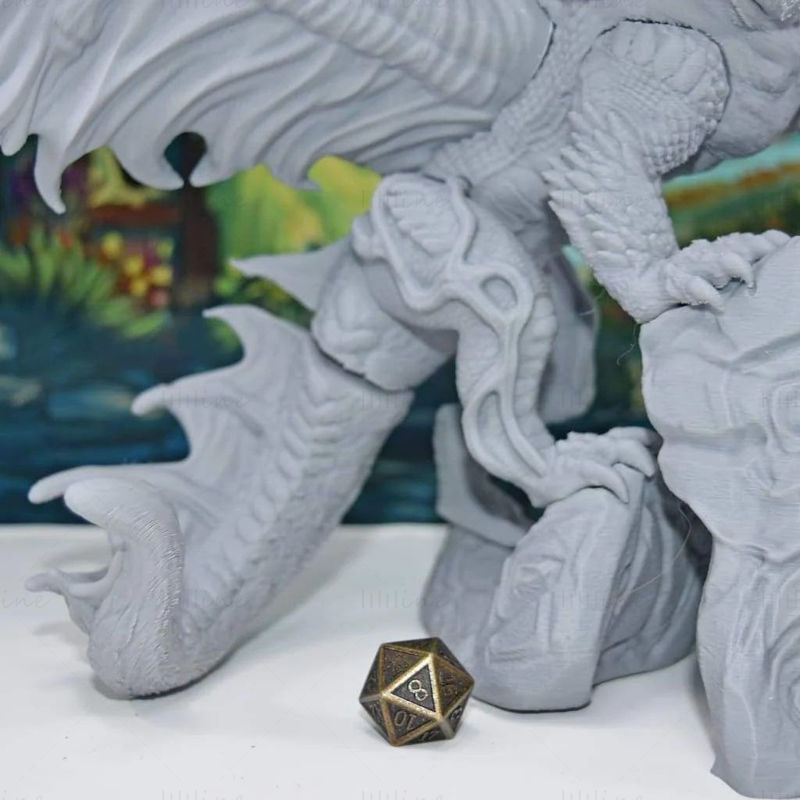 Elemental Queen Dragon 3D Printing Model STL