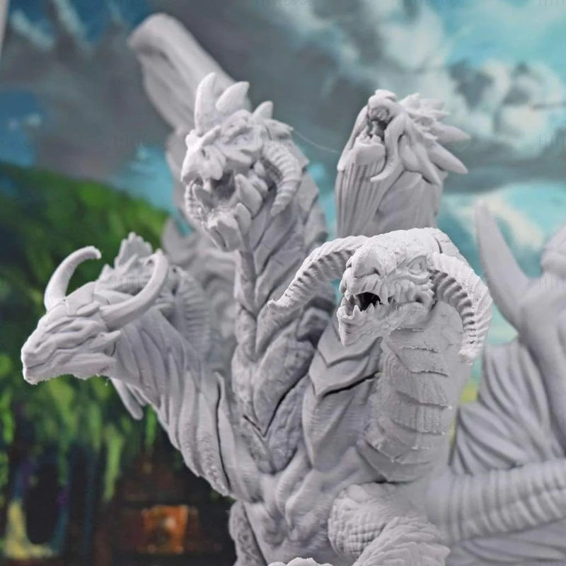 Modelo de impresión 3D del Dragón Reina Elemental STL