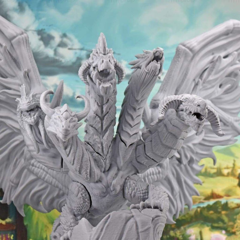 Modelo de impresión 3D del Dragón Reina Elemental STL