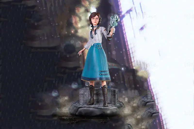 Elizabeth Bioshock Figure 3D Print Model STL