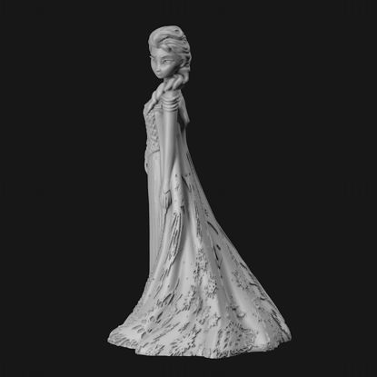 Modèle d'impression 3D de la princesse Elsa